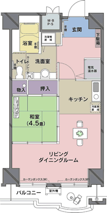 G1タイプ 間取り図